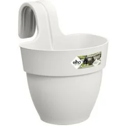 ELHO - Pot De Fleurs - Vibia Campana Easy Hanger Small - Blanc Soie - Balcon Extérieur - L 24.1 X W 20.5 X H 26.5 Cm
