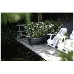 ELHO Jardiniere Green Basics 60 - Vivre Noir - Extérieur - XXL - L 29,5 X W 59,2 X H 27,7 Cm -ELHO Soldes 58538144 4