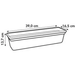 ELHO Balconniere Green Basics 40 - Extérieur & Balcon - L 16,5 X W 39 X H 13,7 Cm - Vivre Noir -ELHO Soldes 58539320 5
