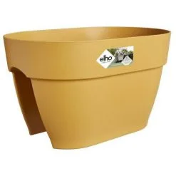 ELHO - Pot De Fleurs - Vibia Campana Flower Bridge 40 - Jaune Miel - Balcon Extérieur - L 26 X W 39 X H 22 Cm