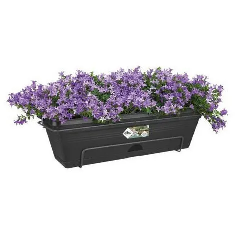 ELHO Balconniere Green Basics Allin1 50 - Extérieur & Balcon - L 25,7 X W 47,3 X H 16,7 Cm - Vivre Noir 3 ELHO Balconniere Green Basics Allin1 50 - Extérieur & Balcon - L 25,7 X W 47,3 X H 16,7 Cm - Vivre Noir – Image 3