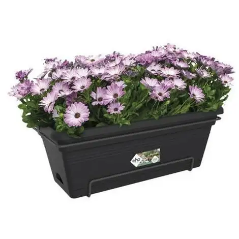 ELHO Balconniere Green Basics Allin1 55 - Extérieur & Balcon - XL - L 32,3 X W 56,4 X H 22,7 Cm - Vivre Noir 3 ELHO Balconniere Green Basics Allin1 55 - Extérieur & Balcon - XL - L 32,3 X W 56,4 X H 22,7 Cm - Vivre Noir – Image 3