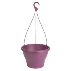 ELHO Pot De Fleurs A Suspendre Corsica 30 - Violet Vif - Extérieur & Balcon - Ø 29,4 X H 21,1 Cm