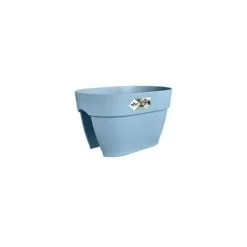 ELHO - Pot De Fleurs - Vibia Campana Flower Bridge 40 - Bleu Vintage - Balcon Extérieur - L 26 X W 39 X H 22 Cm