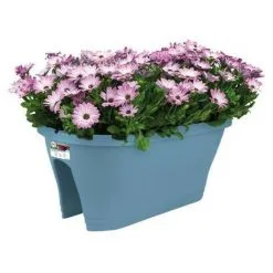 ELHO Bac De Balcon Corsica Flower Bridge 60 - Bleu Vintage - Extérieur & Balcon - L 29,6 X W 58 X H 24 Cm -ELHO Soldes 58975424 3