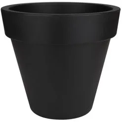 Pot De Fleurs Rond Pure Round - Ø 40 X H.35 Cm - Anthracite - Elho - Anthracite