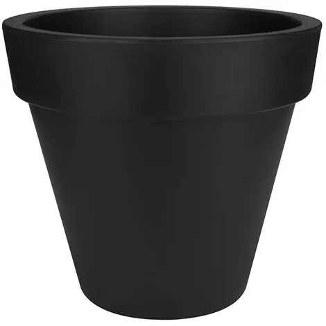 Pot De Fleurs Rond Pure Round - Ø 40 X H.35 Cm - Anthracite - Elho - Anthracite 1 Pot De Fleurs Rond Pure Round - Ø 40 X H.35 Cm - Anthracite - Elho - Anthracite