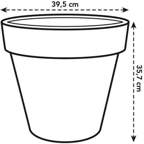 Pot De Fleurs Rond Pure Round - Ø 40 X H.35 Cm - Anthracite - Elho - Anthracite 2 Pot De Fleurs Rond Pure Round - Ø 40 X H.35 Cm - Anthracite - Elho - Anthracite – Image 2