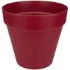 Pot De Fleurs Rond Loft Urban Avec Roues - Ø 50 X H.44 Cm - Fruits Rouges - Elho - Rouge