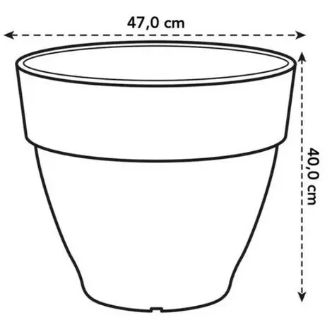 Pot De Fleurs Rond Vibia Campana - Ø 47 X H.40 Cm - Blanc - Elho - Blanc 4 Pot De Fleurs Rond Vibia Campana - Ø 47 X H.40 Cm - Blanc - Elho - Blanc – Image 4