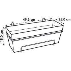 Balconnière Loft Urbain All In 1 - 50 Cm - Blanc - Elho - Blanc -ELHO Soldes 59730113 3