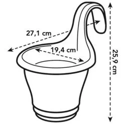 Balconnière Corsica Simple - Ø 19 X H.26 Cm - Blanc - Elho - Blanc 5 Balconnière Corsica Simple - Ø 19 X H.26 Cm - Blanc - Elho - Blanc -ELHO Soldes 59736359 3