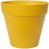 Pot De Fleurs Rond Loft Urban Avec Roues - Ø 40 X H.35 Cm - Ocre - Elho - Jaune
