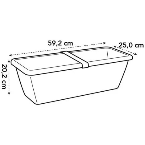 Jardinière Rectangulaire Barcelona XL - 60 Cm - Taupe - Elho - Taupe 4 Jardinière Rectangulaire Barcelona XL - 60 Cm - Taupe - Elho - Taupe – Image 4