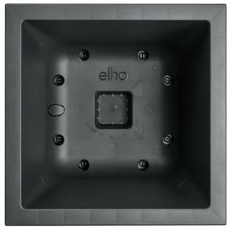 Jardinière Carré En Plastique 40 X 40 Cm Elho Vivo Next Square Noir - Noir 3 Jardinière Carré En Plastique 40 X 40 Cm Elho Vivo Next Square Noir - Noir – Image 3