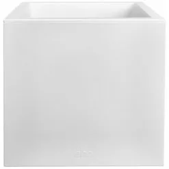 Jardinière Carré En Plastique 30 X 30 Cm Elho Vivo Next Square Blanc - Blanc