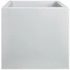 Jardinière Carré En Plastique 40 X 40 Cm Elho Vivo Next Square Ciment Clair - Gris