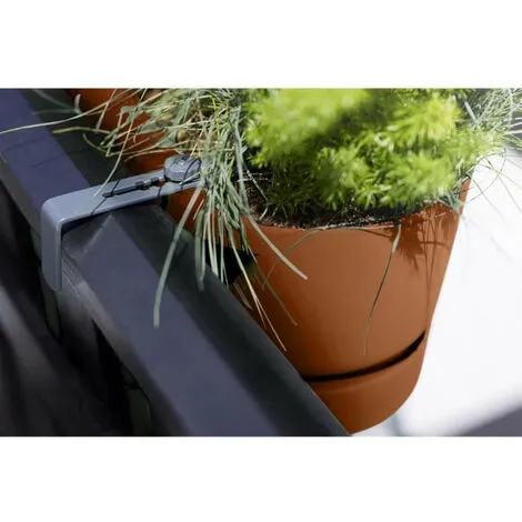 ELHO - Pot De Fleurs - Greenville Easy Balcony 52 - Marron Glacé - Balcon - L 21.2 X W 52 X H 19.4 Cm 2 ELHO - Pot De Fleurs - Greenville Easy Balcony 52 - Marron Glacé - Balcon - L 21.2 X W 52 X H 19.4 Cm – Image 2
