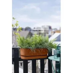 ELHO - Pot De Fleurs - Greenville Easy Balcony 52 - Marron Glacé - Balcon - L 21.2 X W 52 X H 19.4 Cm 6 ELHO - Pot De Fleurs - Greenville Easy Balcony 52 - Marron Glacé - Balcon - L 21.2 X W 52 X H 19.4 Cm -ELHO Soldes 60107512 3