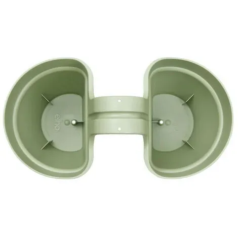 ELHO - Pot De Fleurs - Vibia Campana Flower Twin 21 - Vert Pistache - Balcon Extérieur - L 38.4 X W 20.5 X H 26.5 Cm 1 ELHO - Pot De Fleurs - Vibia Campana Flower Twin 21 - Vert Pistache - Balcon Extérieur - L 38.4 X W 20.5 X H 26.5 Cm