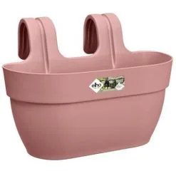 ELHO - Pot De Fleurs - Vibia Campana Easy Hanger Medium - Rose Poussiere - Balcon Extérieur - L 24.1 X W 36 X H 26.5 Cm