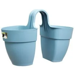 ELHO - Pot De Fleurs - Vibia Campana Flower Twin 21 - Bleu Vintage - Balcon Extérieur - L 38.4 X W 20.5 X H 26.5 Cm 6 ELHO - Pot De Fleurs - Vibia Campana Flower Twin 21 - Bleu Vintage - Balcon Extérieur - L 38.4 X W 20.5 X H 26.5 Cm -ELHO Soldes 60113523 3