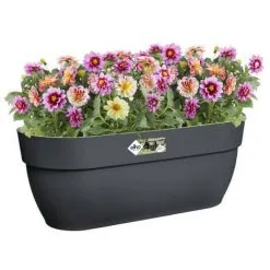ELHO - Pot De Fleurs - Vibia Campana Easy Hanger Large - Anthracite - Balcon Extérieur - L 24.1 X W 46 X H 26.5 Cm -ELHO Soldes 60182618 3