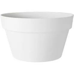 Coupe Pot De Fleurs Elho Loft Urban Ø35cm Blanc