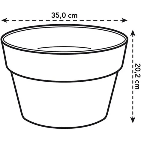 Coupe Pot De Fleurs Elho Loft Urban Ø35cm Blanc 4 Coupe Pot De Fleurs Elho Loft Urban Ø35cm Blanc – Image 4