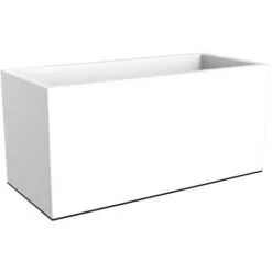 Jardinière Rectangulaire Vivo Long Wheels Blanc - Elho - Blanc