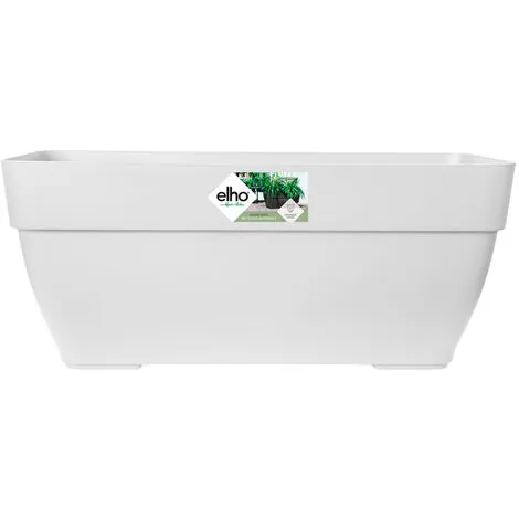 ELHO Bac à Fleurs Rond Ou Carré Jardinière Blanc En Plastique Pour Extérieur Jardin Terrasse Pot De Fleurs Rechteckig/63 Liter (de) 2 ELHO Bac à Fleurs Rond Ou Carré Jardinière Blanc En Plastique Pour Extérieur Jardin Terrasse Pot De Fleurs Rechteckig/63 Liter (de) – Image 2