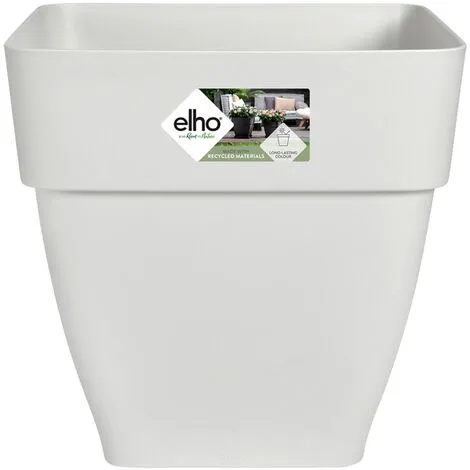 ELHO Bac à Fleurs Rond Ou Carré Jardinière Blanc En Plastique Pour Extérieur Jardin Terrasse Pot De Fleurs Eckig/15 Liter (de) 2 ELHO Bac à Fleurs Rond Ou Carré Jardinière Blanc En Plastique Pour Extérieur Jardin Terrasse Pot De Fleurs Eckig/15 Liter (de) – Image 2