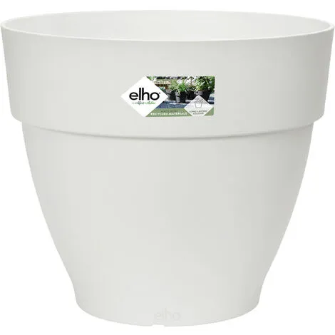 ELHO Bac à Fleurs Rond Ou Carré Jardinière Blanc En Plastique Pour Extérieur Jardin Terrasse Pot De Fleurs Rund/46 Liter (de) 2 ELHO Bac à Fleurs Rond Ou Carré Jardinière Blanc En Plastique Pour Extérieur Jardin Terrasse Pot De Fleurs Rund/46 Liter (de) – Image 2