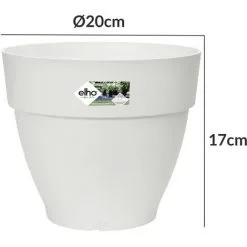 ELHO Bac à Fleurs Rond Ou Carré Jardinière Blanc En Plastique Pour Extérieur Jardin Terrasse Pot De Fleurs Rund/3,2 Liter (de) 9 ELHO Bac à Fleurs Rond Ou Carré Jardinière Blanc En Plastique Pour Extérieur Jardin Terrasse Pot De Fleurs Rund/3,2 Liter (de) -ELHO Soldes 67451887 5