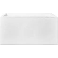 Jardinière Rectangle En Plastique 80 X 40 Cm Elho Vivo Long Blanc - Blanc