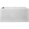 Jardinière Rectangle En Plastique 80 X 40 Cm Elho Vivo Gris Ciment - Gris
