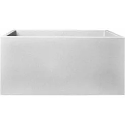 Jardinière Rectangle En Plastique 80 X 40 Cm Elho Vivo Gris Ciment - Gris
