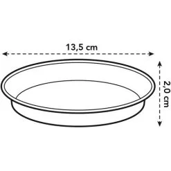 Soucoupe Elho Green Basics Ø14cm Noir -ELHO Soldes 73914760 4